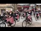 A Saint-Quentin, prestation des différentes formations musicales du Tattoo lors des fêtes du Bouffon;
