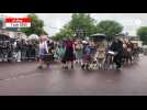 VIDÉO. 81e D-Day : la Marche de l'exode est arrivée sur la place du Grand-Valnoble, à Carentan