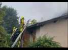 Incendie à L'Abergement de Cuisery