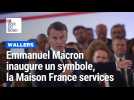 Emmanuel Macron inaugure la Maison France services à Wallers