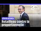 Retailleau affirme qu'il ne portera « jamais » la réforme de la proportionnelle