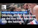 Emmanuel Macron à wallers : discours, accueil républicain par des élus RN et rencontré avec des habitants