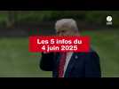 VIDEO. Les 5 infos du 4 juin 2025