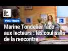 Marine Tondelier face aux lecteurs de La Voix du Nord : dans les coulisses de la rencontre