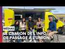 Le Camion de l'info a fait étape au siège de notre journal