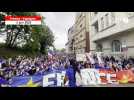 VIDÉO. France - Espagne : l'ambiance bat son plein dans le cortège français.