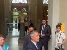 Le ministre de la Justice quitte le palais de justice de Bastia