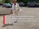 Visite de Gérald Darmanin : Anne-Marie Natali, maire de Borgo, arrive à la prison de Borgo