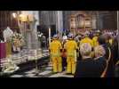 Funérailles nationales du pompier Maxime Coessens à la Cathédrale de Liège