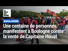 Une centaine de personnes manifestent à Boulogne contre la vente de Capitaine Houat