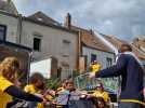 Etape à Amiens de m'orchestre cyclo-itinérant Les Forces majeures