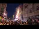 VIDÉO. Victoire du PSG en Ligue des champions : des feux d'artifice lancés rue Ecuyère à Caen