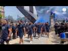 VIDÉO. Top 14 : revivez la folle arrivée des joueurs du RC Vannes pour la dernière à La Rabine