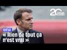 Emmanuel Macron dément toute « scène de ménage » avec son épouse Brigitte