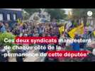 Ces syndicats agricoles bretons manifestent de chaque côté de la permanence d'une députée