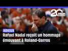 Rafael Nadal reçoit un hommage émouvant à Roland-Garros