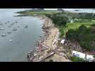 L'île d'Arz vue du ciel grâce à un drone