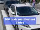 Les taxis azuréens se mobilisent et organisent un convoi sur la Promenade des Anglais