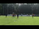 Football Lucas Chevalier entraînement France avant petite finale Ligue des nations face à l'Allemagne 6 juin 2025 Bissingen