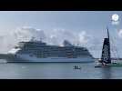 VIDÉO. Le paquebot de luxe Seven Seas Grandeur est arrivé à Lorient