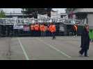 Standard - Charleroi: manifestation sans heurt devant la T1, Giacomo Angelini et Pierre François ont parlé avec les supporters