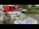 VIDÉO. Orage de grêle à Paris : des voitures endommagées