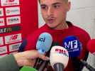 Matias Fernandez-Pardo en zone mixte après Lille - Marseille