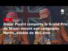 VIDÉO. F1. Verstappen pousse Norris, Antonelli en profite... Revivez le départ du Grand Prix de Miami