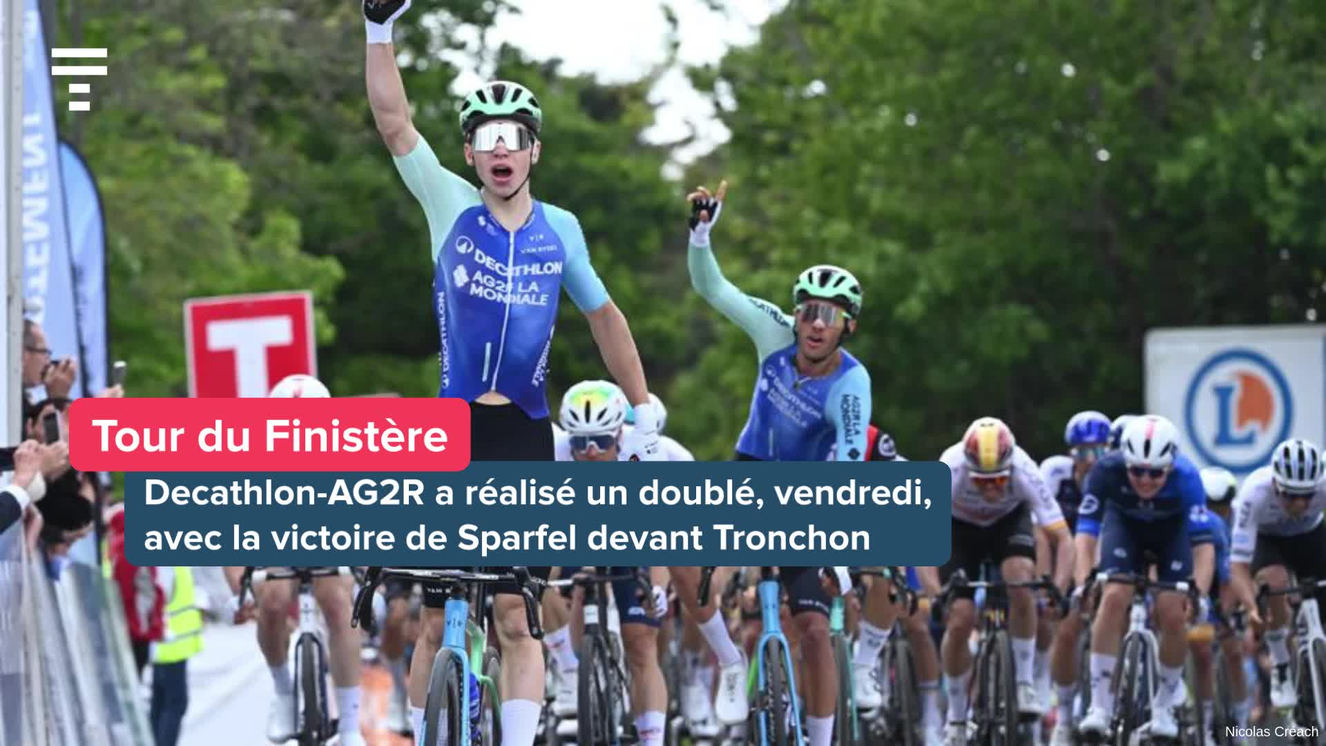 « C'est un truc de malade, un truc de fou, un truc de ouf ! » : Aubin Sparfel fait sensation en gagnant le Tour du Finistère [Vidéo]