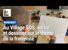 Les enfants du village SOS de Busigny participent à un atelier d'écriture