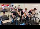 VIDÉO. Tapis et vélos connectés pour pratiquer le triathlon en sécurité à l'abri des intempéries