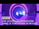 Son et lumière dans le toboggan de la piscine Bulléo à Epernay