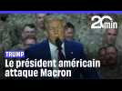 Donald Trump attaque Emmanuel Macron et la France dans son discours au Qatar