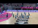 L'échauffement des joueuses de Metz Handball avant le choc à Brest