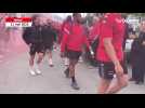 VIDÉO. Les joueurs du Niort RC accueillis par leurs supporters à Espinassou avant l'access match
