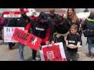 Match du Niort Rugby Club : les fans attendent l'arrivée des joueurs en chanson