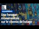 Wasquehal : une fresque monumentale sur le chemin de halage