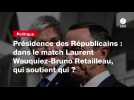 VIDEO. Présidence des Républicains : dans le match Laurent Wauquiez-Bruno Retailleau, qui soutient qui ?