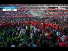 VIDÉO. Le Mans en Ligue 2 : le stade explose de joie, la foule envahit la pelouse