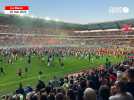 VIDÉO. « On est en Ligue 2 ! » : scène de liesse à Marie-Marvingt après la victoire du Mans FC