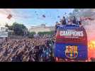 VIDÉO. Parade des champions, scènes de liesses... Les belles images de la célébration du FC Barcelone