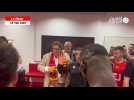 VIDEO. Le Mans FC en Ligue 2 : joueurs et dirigeants célèbrent la montée dans les vestiaires