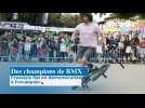 Des champions de BMX Freestyle flat en démonstration à Forcalquier