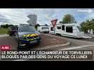 Bloqués par des gens du voyage, le rond-point et l'échangeur de Torvilliers ont été rouverts