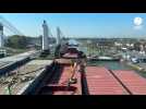 VIDÉO. Reportage à bord du Bocs Spirit, cargo venu livrer du bois au port de Caen
