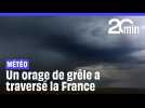 Un orage de grêle a traversé la France ce week-end