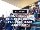 Cette saison encore, Aginnum a fait tous les déplacements du SU Agen