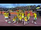 La communion des joueurs de Carcassonne avec leurs supporters