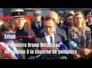 Le ministre Bruno Retailleau à Evian
