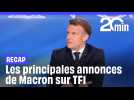 On récap la prise de parole de Macron dans « Les défis de la France »